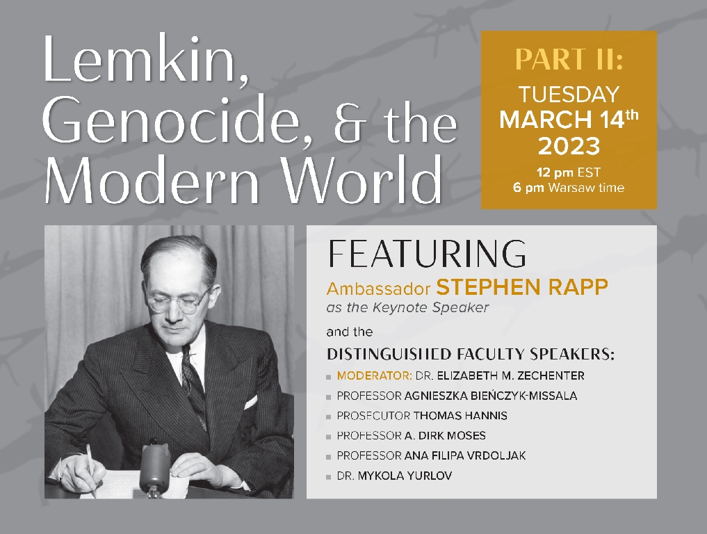 Lemkin, Genocide, and the Modern World -  Part 2